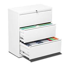 Find multipurpose printer stands with file cabinets, drawers, and more. 3 Drawer Lateral File Cabinet With Lock White Heavy Duty Metal Storage Printer Stand Anti Rust Large Filing Cabinet For Office Home With 6 Adjustable Hanging Bars And 2 Keys White Easy Assemble