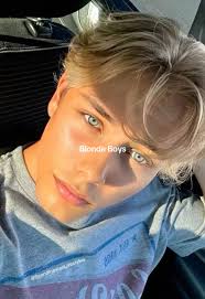 Blond Boy in A Maid Outfit