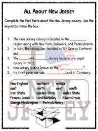 Words activity pages, grades tracker workbook. New Jersey Plan Facts Worksheets Information For Kids