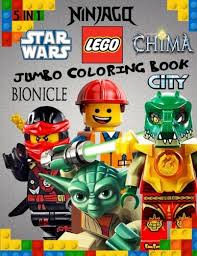 Lego chima ewald · lego chima lennox · lego chima eris · lego chima laval · lego chima coloring book · lego chima colouring page. Lego Jumbo Coloring Book 5 In 1 Star Wars Ninjago City Bionicle Chima Rita Naka Amazon Com Mx Libros