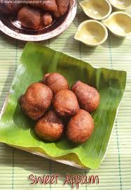 Sweet Appam Recipe Instant Wheat Flour Appam Recipe Sharmis Passions Recipes Appam Recipe Indian Dessert Recipes