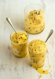 Passionfruit Sorbet Fruit Sorbet Recipe Sorbet Recipes Fruit Recipes