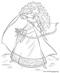 Merida from brave is fun to color in! Disney Brave Coloring Pages Coloring Home