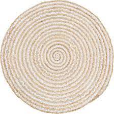 Flach gewebte handgewebt auf einem holzwebstuhl: Teppich Ethno Barbara Becker Rund Hohe 4 Mm Flachgewebe Handgeflochten O Ca 80 Cm Material Jute Recycelte Baumwolle Wohnzimmer Online Kaufen Otto