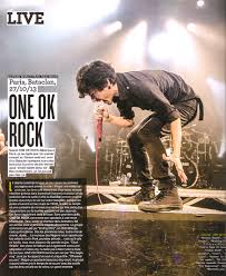 The group fuses different music styles like emo, rock and heavy metal into their own, their sound and frenetic live performance are supported by enthusiastic fans of young age. One Ok Rock In The French Magazine My Rock One Ok Rock Wiki Fandom