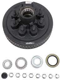 You can purchase parts separately, or you can order an assembled hub and drum, which can cut down on installation time. Dexter Trailer Hub And Drum Assembly 7k Lb E Z Lube Axle 12 8 On 6 1 2 5 8 Studs Dexter Axle Trailer Hubs And Drums 8 219 18uc3