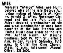 Marcella “Marge” Hunt Mies (1890-1976)