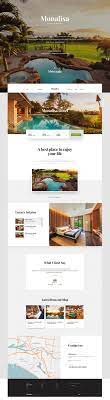 Monalisa Premium Booking Hotel Psd Template Is A Template Designed And Developed Particularly For Hotel Re Web Layout Design Hotel Sites Web Template Design