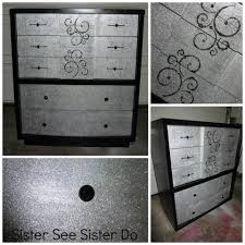 Girly Dresser Black Glitter Bling Dresser Diy Dresser Makeover Glitter Furniture Glitter Dresser