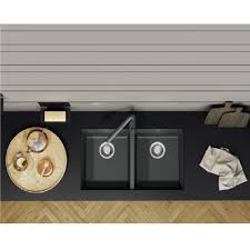 Ceramic sinks are often chosen for their traditional looks, and as such they are more commonly found in more classical and traditionally styled kitchens. Undermount Sink 2 Bowl Taps More Dubai