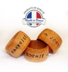 Magnifique anneaux de serviette gloria décorations pour la table. Rond De Serviette Bois Personnalise Avec Prenom