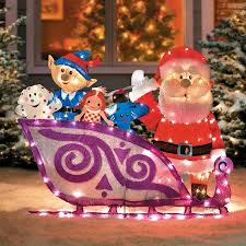 Santa S Sleigh With Misfit Toys Christmas Yard Decorations Christmas Lawn Decorations Outdoor Christmas