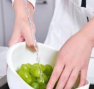 Rice Washing Bowl Drain Basket with Handle Fruit Vegetable Colander 1/3Pcs  Set