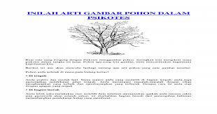 Dimana letak pohon condong ke kiri mengartikan bahwa anda adalah orang yang egois dan mementingkan diri sendiri dan tertutup ( introvert ). Tips Menggambar Pohon Psikotes