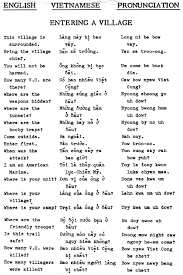 Helpful Chart Of Vietnamese Terms So Glad That The Arvns