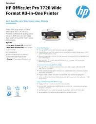 Download hp officejet pro 7720 driver for windows & mac. Hp Officejet Pro 7720 Wide Format All In Manualzz