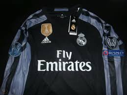Check out our real madrid jersey selection for the very best in unique or custom, handmade pieces from our men's clothing shops. Real Madrid Third Jersey Kit 2016 17 Gareth Bale Long Sleeve Champions League 1865570282