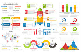 Infographics Report Financial Charts Diagrams Bar Chart