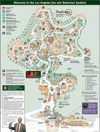 Map Of The Los Angeles Zoo Los Angeles Zoo Zoo Map Zoo
