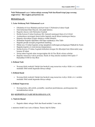Modul mpk agama islam bab 1.1.2 halaman 6 muhammad lahir di kota mekah pada. Nota Sejarah Islam Nabi Muhammad S A W