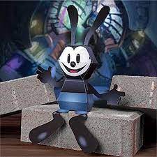 Epic Mickey Papertoy Oswald The Lucky Rabbit Disney Epic Mickey Epic Mickey