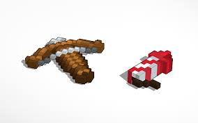 Place the fireworks in your inventory. Minecraft Crossbow Tinkercad