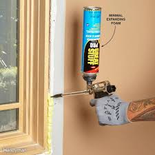 For large holes like this, the trick is to fill the perimeter, let the foam cure and carve it off. 17 Ways To Master Using Spray Foam At Home Expanding Foam Insulation Expanding Foam Spray Foam