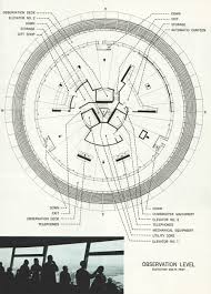 Observation Level Plan Of The Space Needle In Seattle Washington Space Needle Seattle Diagram Architecture Architecture Drawing