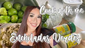How to make Easy Green Enchiladas | Easy Enchiladas Verdes | COOK WITH ME -  YouTube