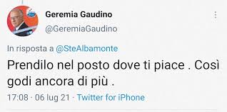 Check spelling or type a new query. Tweet Omofobo Di Geremia Gaudino Polemica Social E Lui Si Sospende