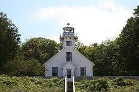 This is an easy hike with very little elevation change. Mission Point Lighthouse Peninsula Township