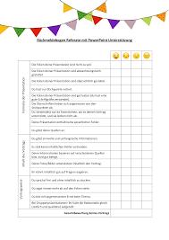 Ruckmeldebogen Referat Prasentation Mit Powerpoint Unterstutzung Unterrichtsmaterial In Den Fachern Fachubergreifendes Informatik Itg In 2020 Power Point Unterrichtsmaterial Unterricht Ideen