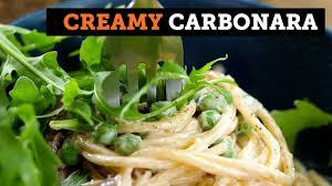 Creamy Carbonara Bosh Vegan Youtube Recipes Vegan Carbonara Carbonara