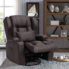Signature design by ashley® jesolo rocking recliner. Buy Obbolly Manual Leather Recliner Chair Swivel Rocker Recliner Chair 360 Degree Swivel Ergonomic Glider Rocking Recliner Chair Home Theater Seating With Lumbar Pillow Cup Holder Side Pocket Brown Online In Turkey