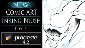 Free download of 5 artistic brushes for procreate! New Comic Inking Brush For Procreate 4 2 Stroke Taper Youtube