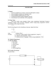 Bab i pendahuluan 1.1 judul praktikum hukum ohm 1.2 tanggal prakikum 25 o. Hukum Ohm Modul