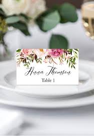 Pink Place Cards Boho Place Cards Blank Place Cards Fall Etsy Wedding Table Seating Chart Wedding Table Flowers Wedding Reception Places