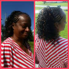 Cornrows In The Front With Crochet Braids In The Back Braid Styles Crochet Hair Styles Braids
