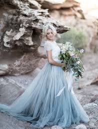 Vibrant turquoise bridesmaid gowns, desert wedding. Our Favorite Wedding Dresses With A Pop Of Color Green Wedding Shoes