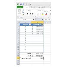 how to make a thermometer chart in microsoft excel 2010