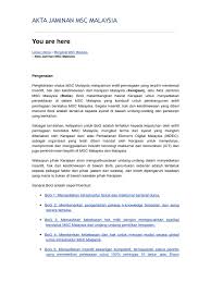 Apa tujuan indeks desa membangun (idm) ? Msc Malaysia Bill Of Guarantees Cbct2203
