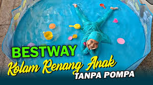 Emilia spool bergerak di bidang swimming pool. Kolam Renang Anak Bestway Terbaik Tanpa Pompa Anti Bocor Youtube