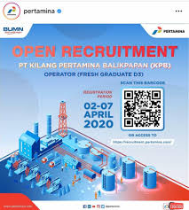 Official twitter account of pertamina. Open Recruitment Pertamina 2 7 April 2020 Departemen Ekonomika Dan Bisnis Sekolah Vokasi