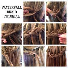 Waterfall Braid Tutorial Pictorial Waterfall Braid Tutorial Waterfall Braid Braided Hairstyles