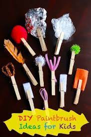 Diy Paintbrushes For Kids Crafts For Kids Art For Kids Toddler Crafts