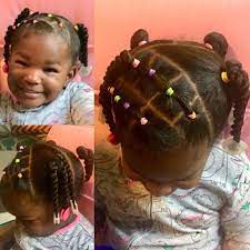 Simple Color Rubber Band Twists With Clear And Hot Pink Gabby Bows Easy Natural Hairstyles Ideas Fo Natural Hair Styles Easy Lil Girl Hairstyles Hair St Natural Hairstyles For Kids