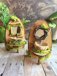 Woodland Fairy Sink Miniature Sink Fairy Mirror Feengarten Pflanzen Feenmobel Diy Feengarten