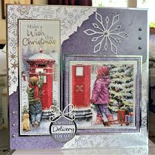 Browse through a nice selection of discount christmas dies and make memorable crafts for the holiday season. 62 Hunkydory 7x7 Christmas Post Christmas Card Christmas Cards Handmade Christmas Cards Xmas Cards