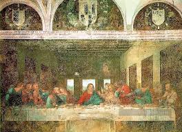 Pendant son séjour auprès du duc de milan, léonard de vinci reçoit le titre de « maître des arts et ordonnateur des fêtes » et invente des machines de théâtre. La Cene Leonard De Vinci Religieuse Christianisme Peinture Tableau En Vente