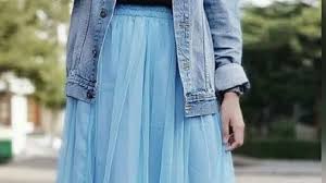 Atasan wanita cardigan ika cardy baju wanita baju cewek tshirt biru muda wanita. Lagi Tren Ini Inspirasi Pakai Rok Tutu Buat Hijabers